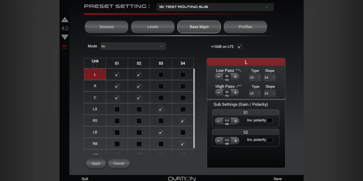 Trinnov Trinnov releases Matrix Bass Management for the Ovation2