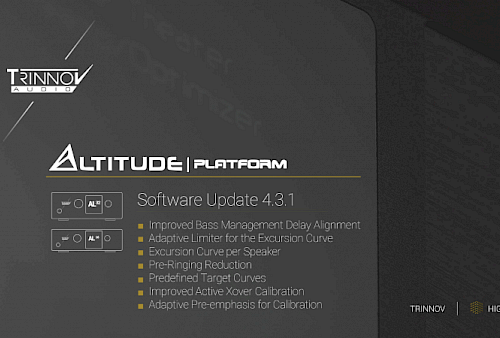 Trinnov to release a major software update to the Altitude platform Preview Image