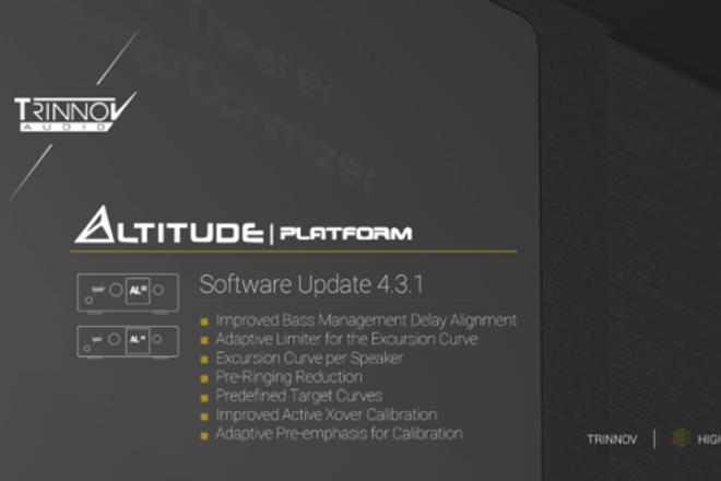 Trinnov to release a major software update to the Altitude platform logo