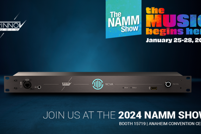Trinnov to exhibit at the 2024 NAMM Show logo