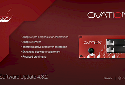 New 4.3.2 update soon available for Trinnov Ovation2 cinema processor Preview Image
