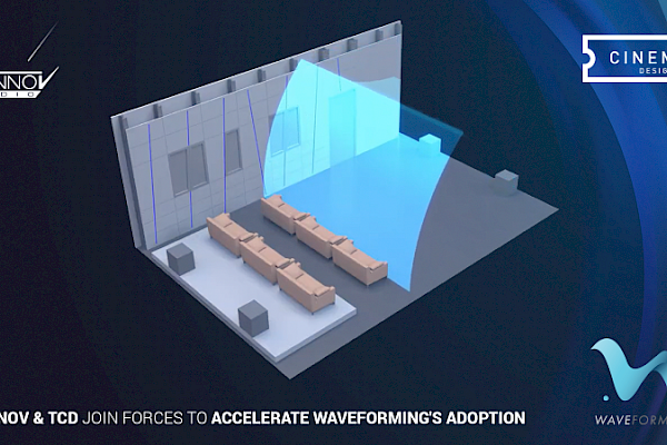 WaveForming to be integrated in The Cinema Designer logo