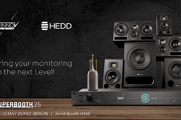 Trinnov to exhibit with HEDD at Superbooth 2025 logo